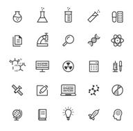 Science &amp; physics icons N2