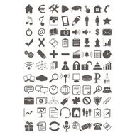Webdesign flat icons set