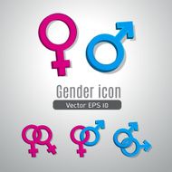 Gender icon vector
