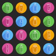 Shampoo and Bath Lotion Bottles