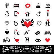 wedding and valentine icon