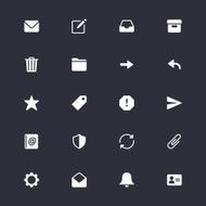 Email simple icons