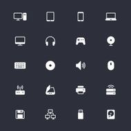 Computer simple icons