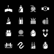 Set icons of cables and wires