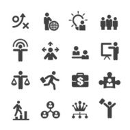 Human Resource Business and Strategy Icons - Acme Series