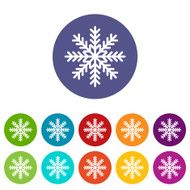 Snowflake flat icon