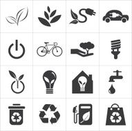 save the world and clean energy icon