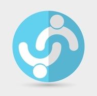 Business icon Handshake on a white background