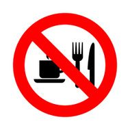 No eat drink icon Vector EPS10
