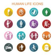 human life long shadow icons N2