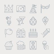party line icon set