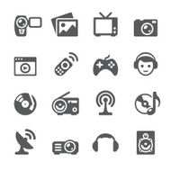 Mobico icons &mdash; Entertainment and media