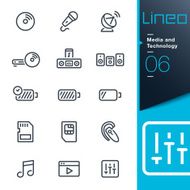 Lineo - Media and Technology outline icons N4