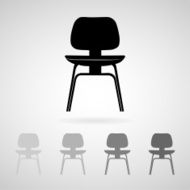 Chair icon great for any use Vector EPS10