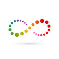 Infinity loop symbol emblem icon design template