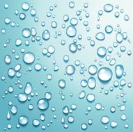 Water drops Turquoise - illustration