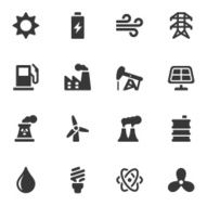 Energy and Industry Icons - Black Series