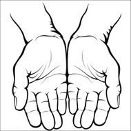 Empty open palms