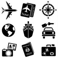 Travel And Tourism Icons N4