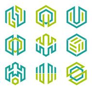 Hexagon shaped design elements 3