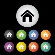 home icon set