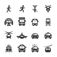 transportation and vehicles icon set 5 vector eps 10