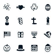Black Holiday Icons N2