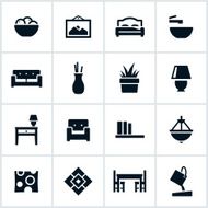Interior Design Elements Icons