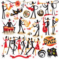 jazz musicians - icons set N5