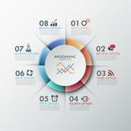 Modern infographics options banner N230