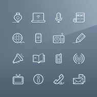 Communication icons - Linea series