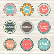 Vintage labels original deal of day authentic free handmade