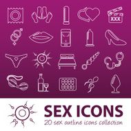 sex outline icons