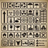Packing &amp; Shipping icons set