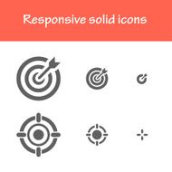 responsive solid goal icons