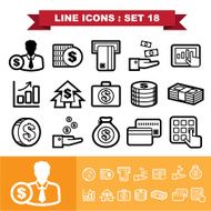 Line icons set 18