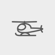 Helicopter thin line icon