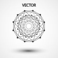 Wireframe polygonal elements eps10