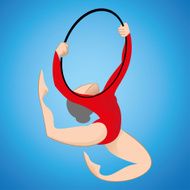 Artistic gymnastics hula hoop sport games