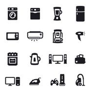 Home appliances icons N3
