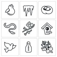 Spring mood Icons Vector Illustration N2