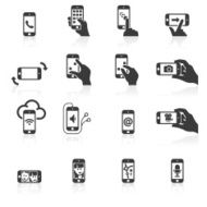Smart Phone Functions & Gestures Icons