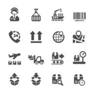 logistic icon set vector eps10 N2