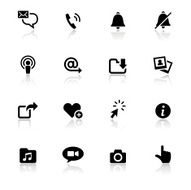 Black & White Icons Set N14