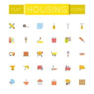 Vector Flat Housing Icons