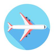 Flat Airplane Icon