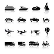 Set of transport signs