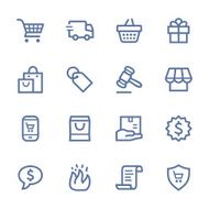 Shopping Line Icons N2
