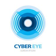 Cyber eye symbol icon
