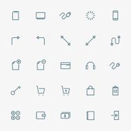 5x5 web line icons